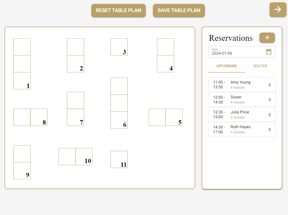 Restaurant Booking App preview